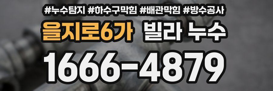 을지로6가 빌라 누수