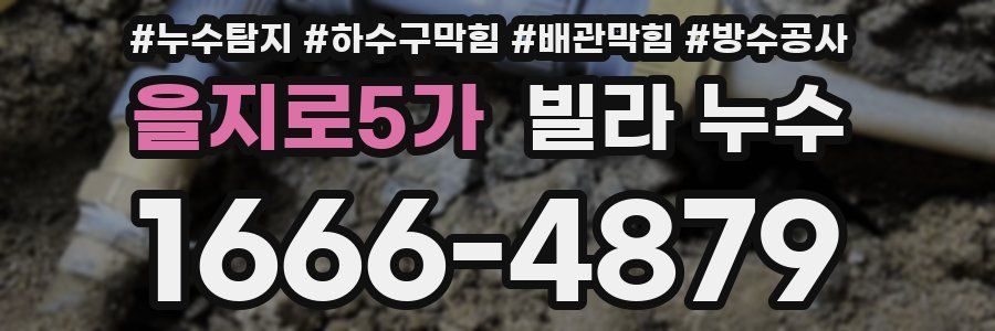 을지로5가 빌라 누수
