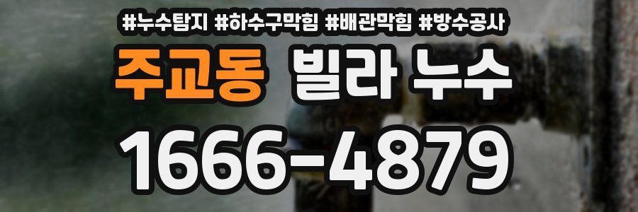 주교동 빌라 누수