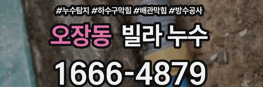 오장동 빌라 누수
