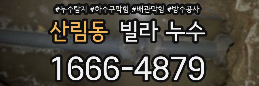 산림동 빌라 누수