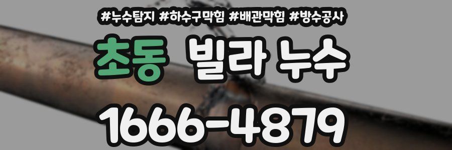초동 빌라 누수