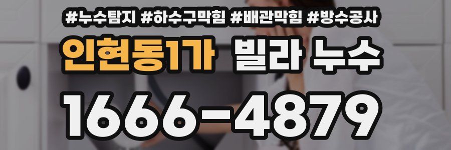 인현동1가 빌라 누수