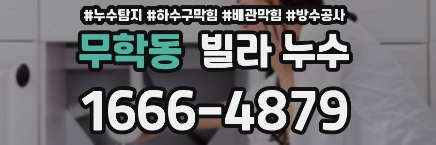 무학동 빌라 누수