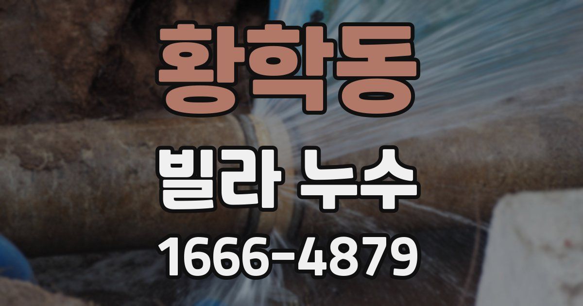 황학동 빌라 누수