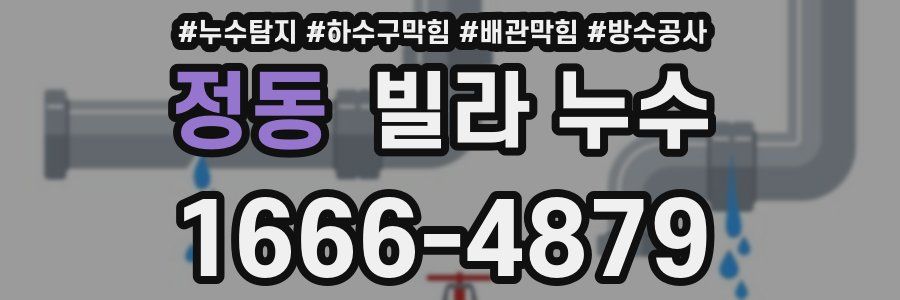 정동 빌라 누수
