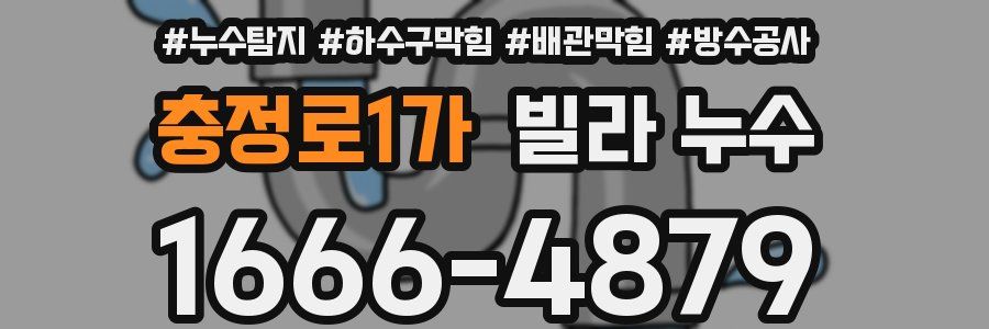충정로1가 빌라 누수