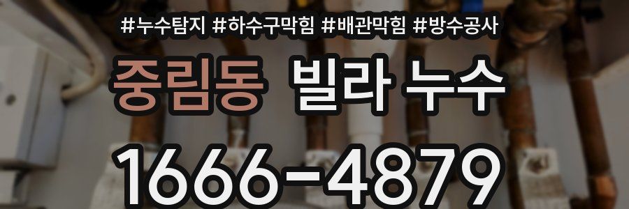 중림동 빌라 누수