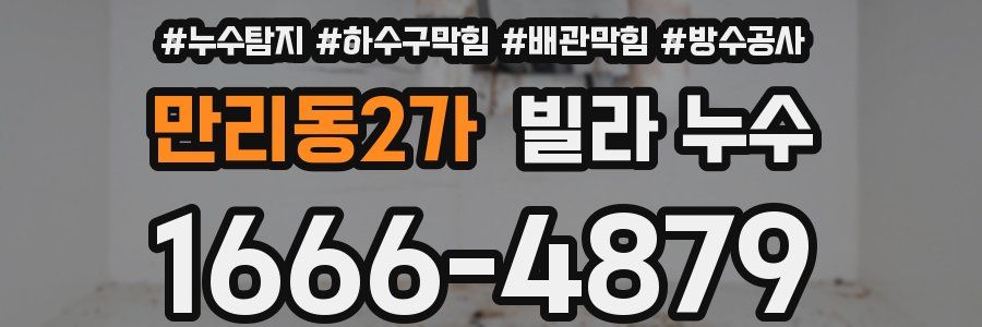 만리동2가 빌라 누수