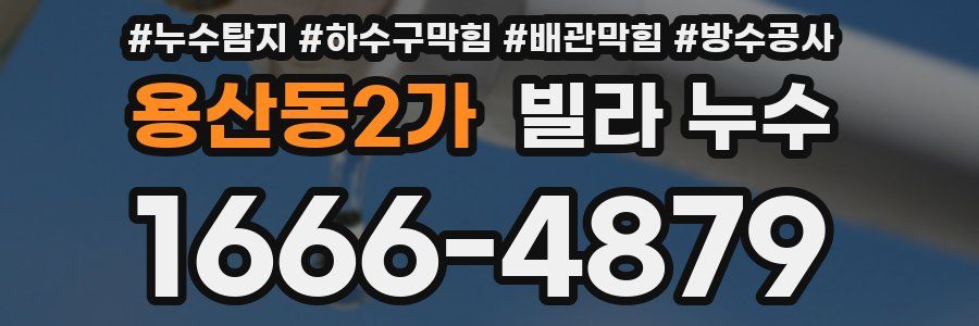 용산동2가 빌라 누수