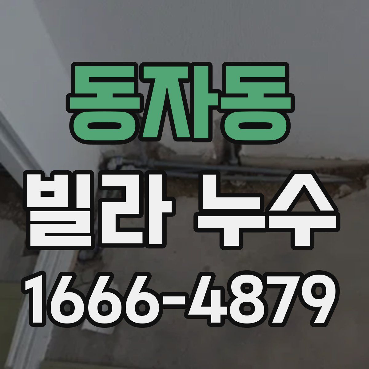 동자동 빌라 누수