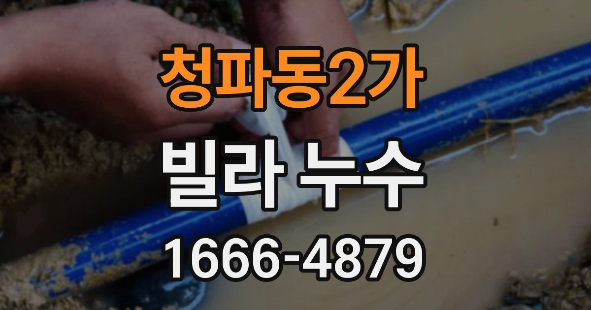 청파동2가 빌라 누수