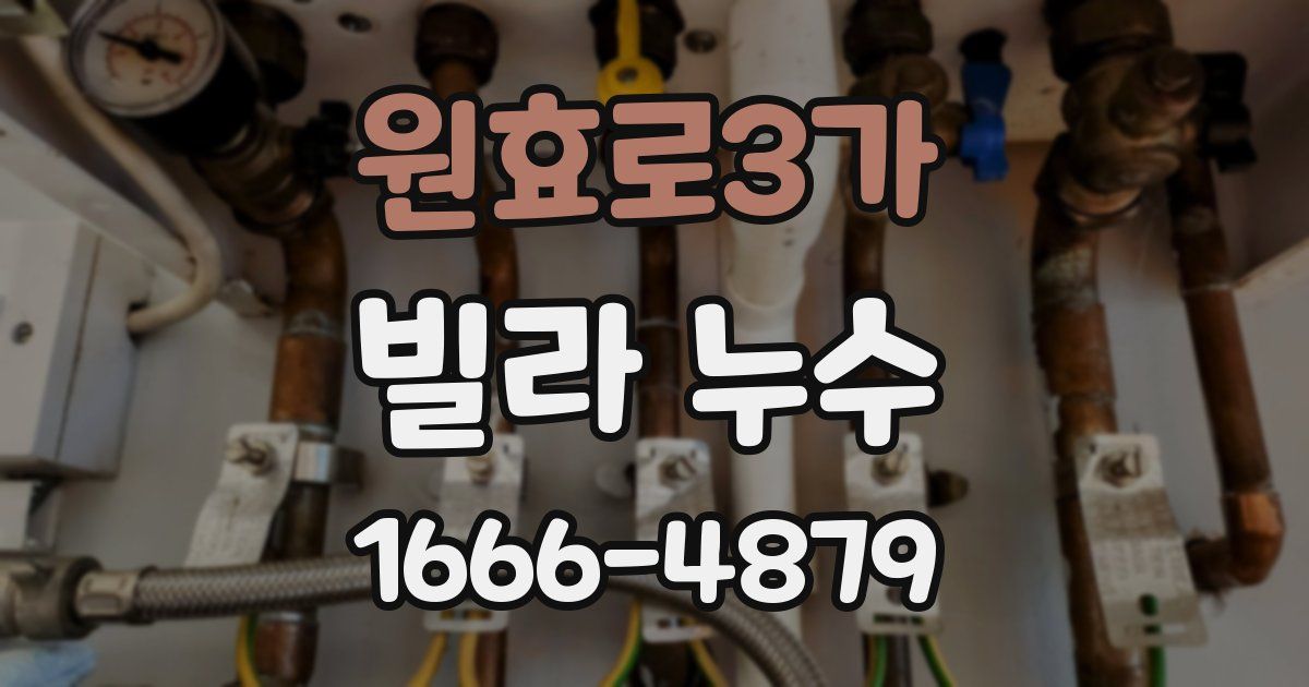원효로3가 빌라 누수