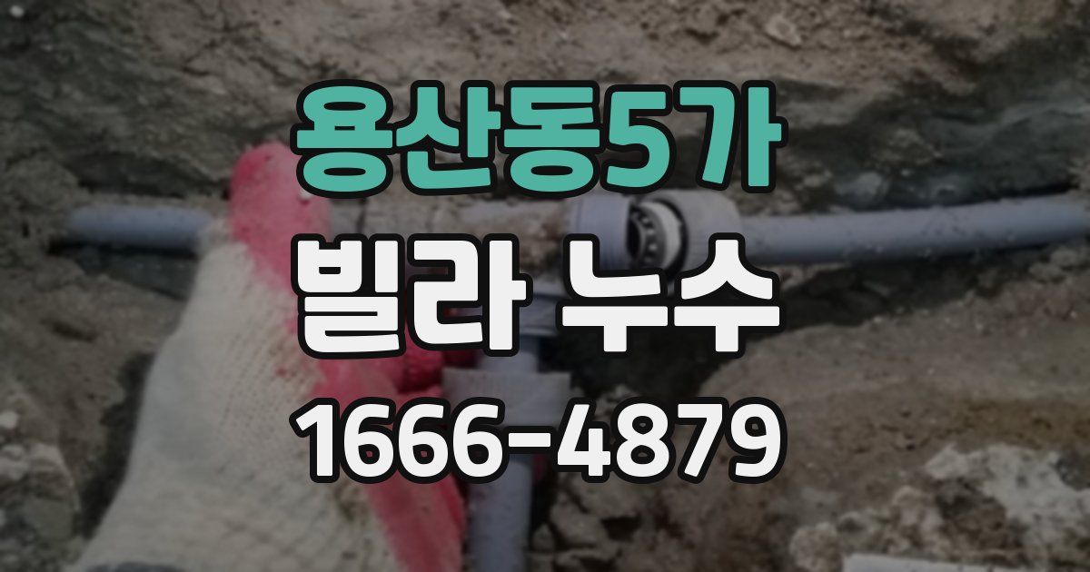 용산동5가 빌라 누수