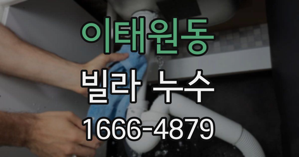 이태원동 빌라 누수