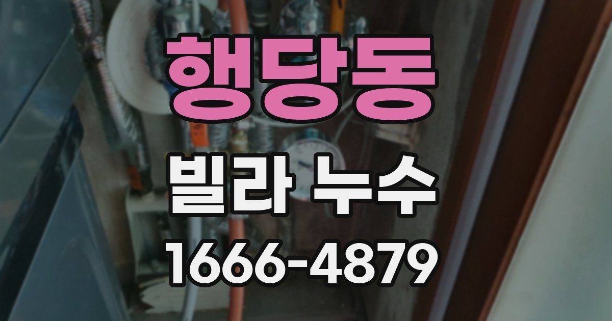 행당동 빌라 누수