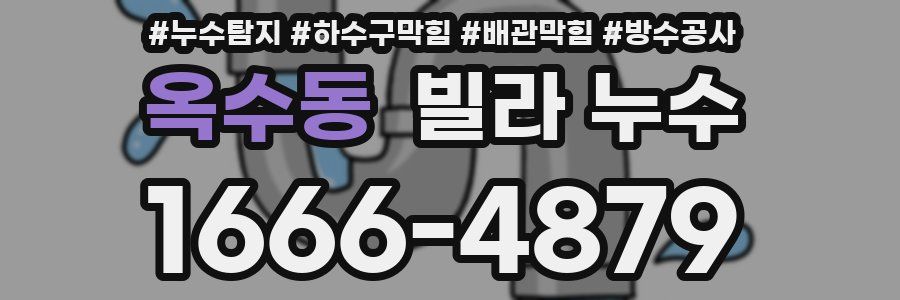 옥수동 빌라 누수
