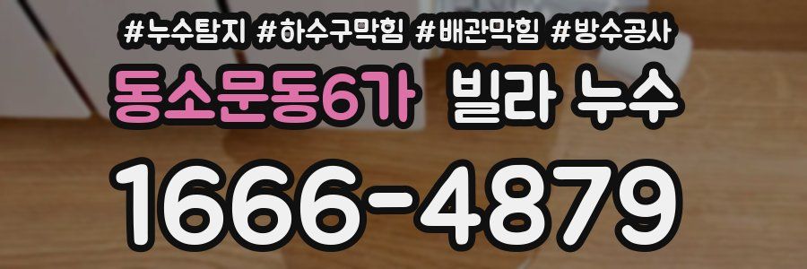 동소문동6가 빌라 누수