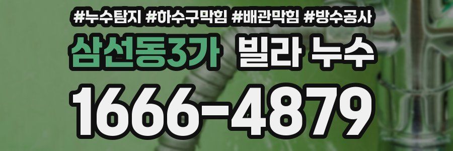 삼선동3가 빌라 누수