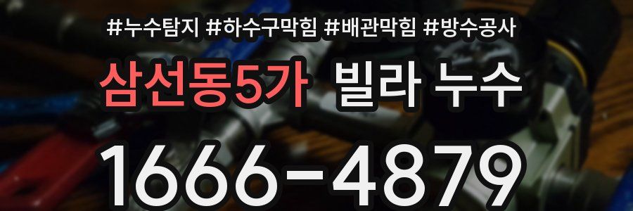 삼선동5가 빌라 누수