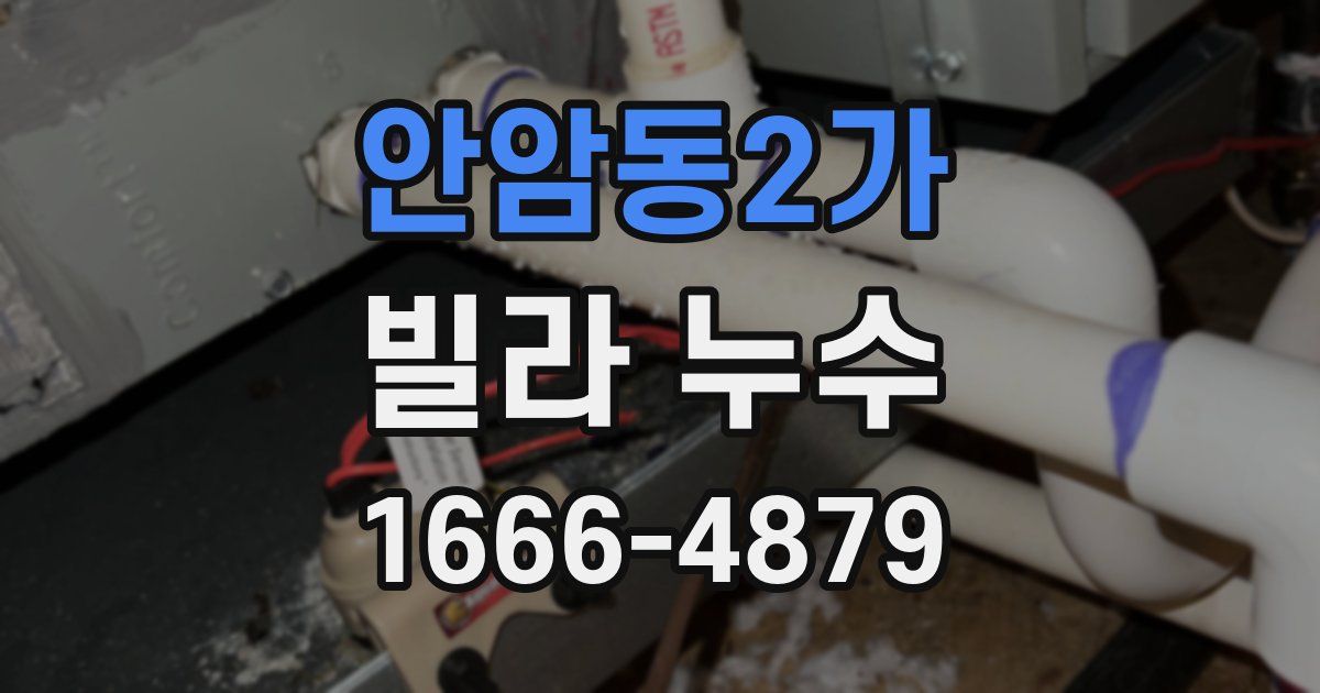 안암동2가 빌라 누수