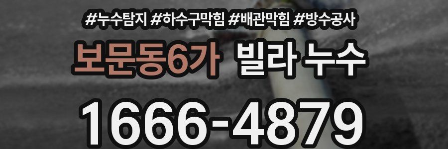보문동6가 빌라 누수