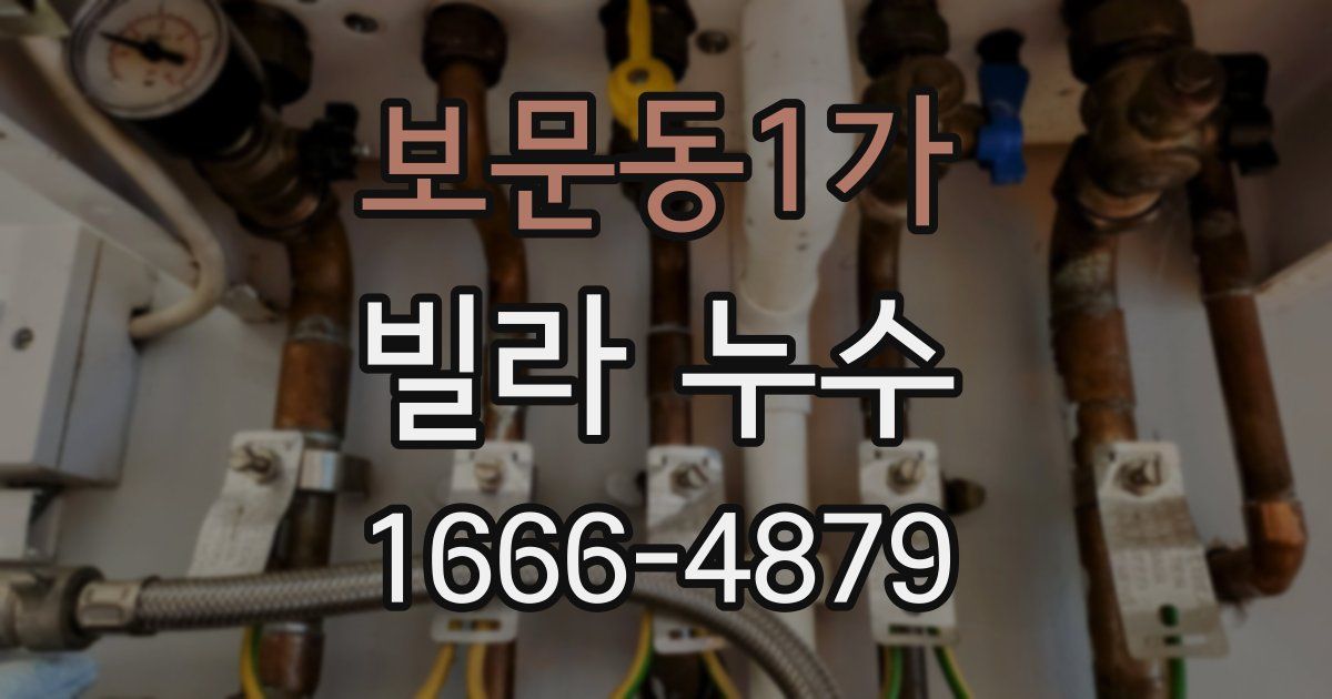 보문동1가 빌라 누수