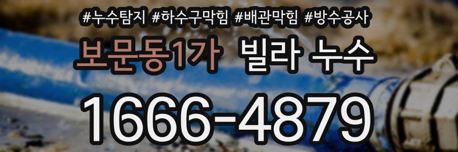 보문동1가 빌라 누수