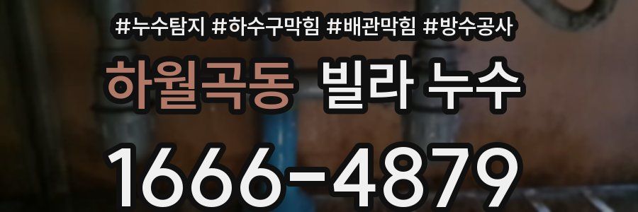 하월곡동 빌라 누수