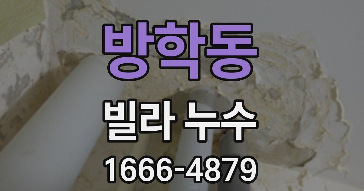 방학동 빌라 누수