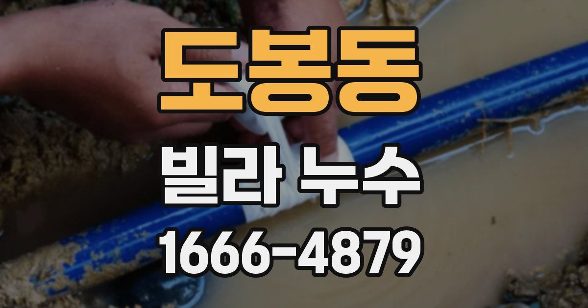 도봉동 빌라 누수