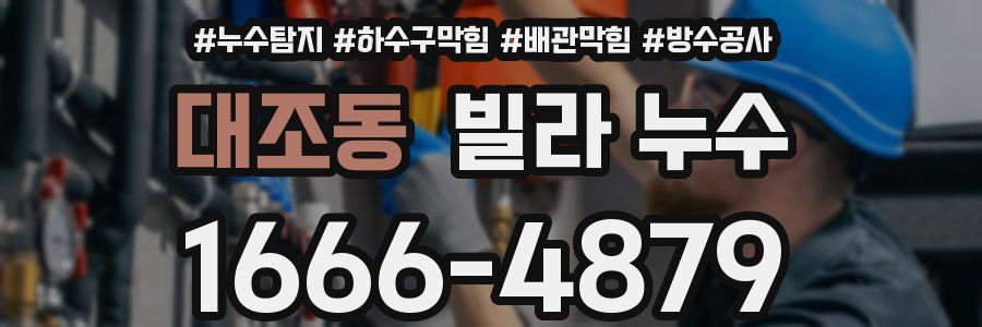 대조동 빌라 누수