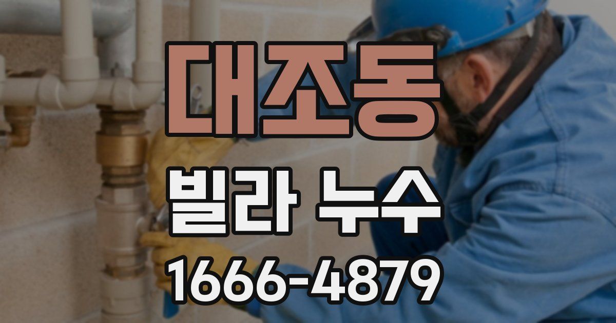 대조동 빌라 누수