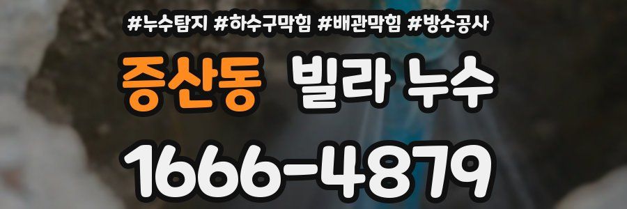 증산동 빌라 누수