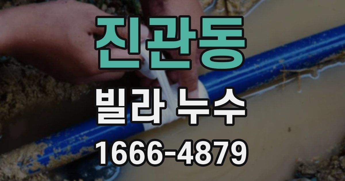 진관동 빌라 누수