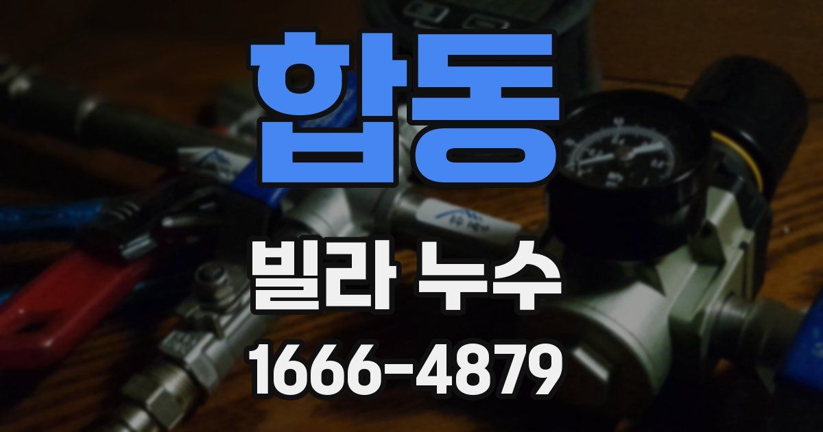 합동 빌라 누수