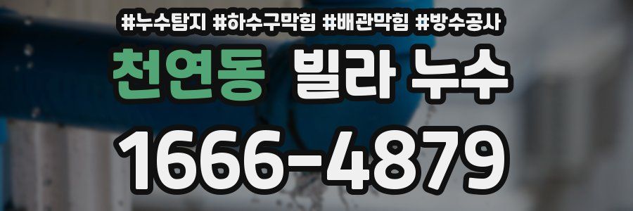 천연동 빌라 누수