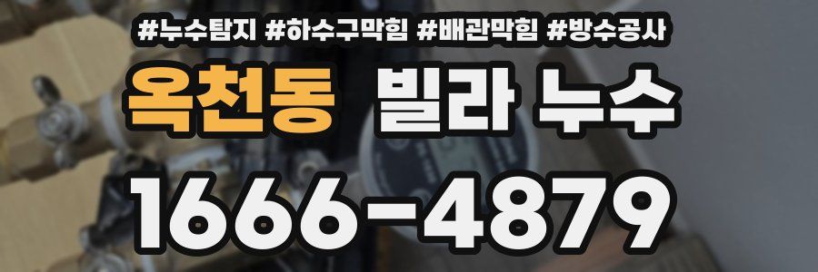 옥천동 빌라 누수