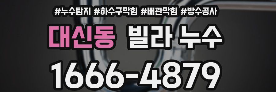 대신동 빌라 누수