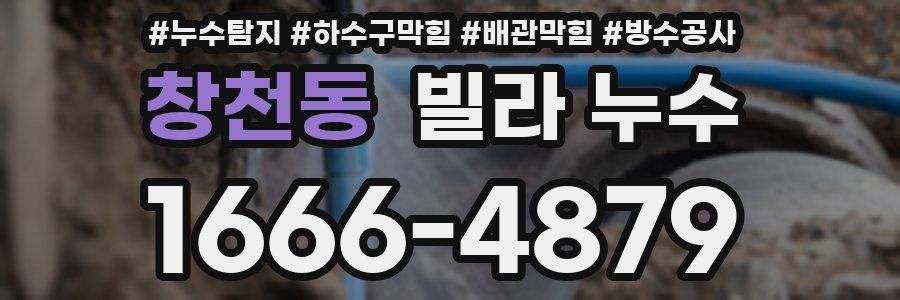 창천동 빌라 누수