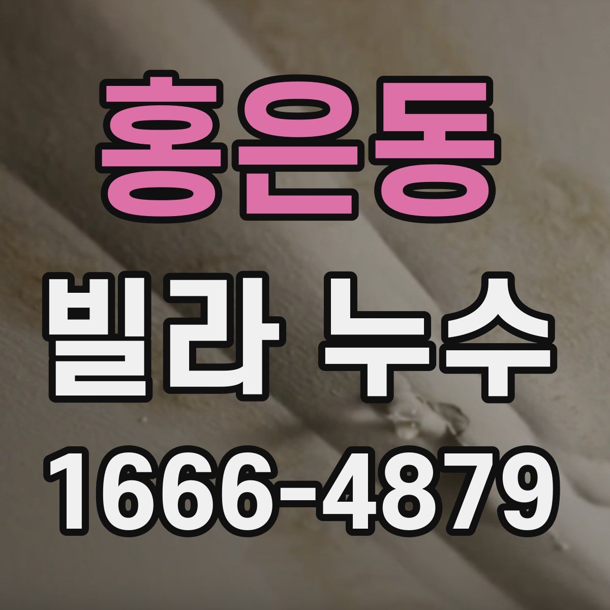 홍은동 빌라 누수