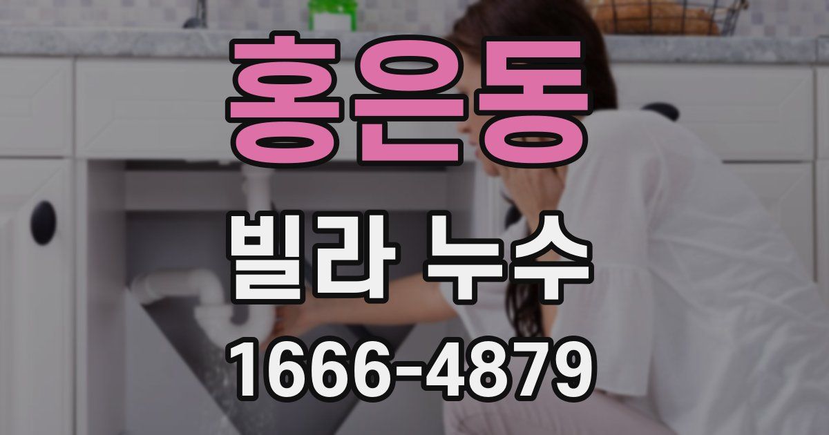 홍은동 빌라 누수
