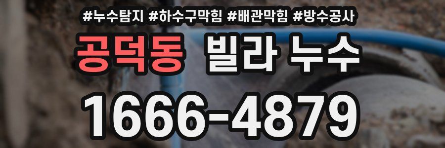 공덕동 빌라 누수