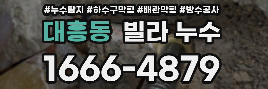 대흥동 빌라 누수