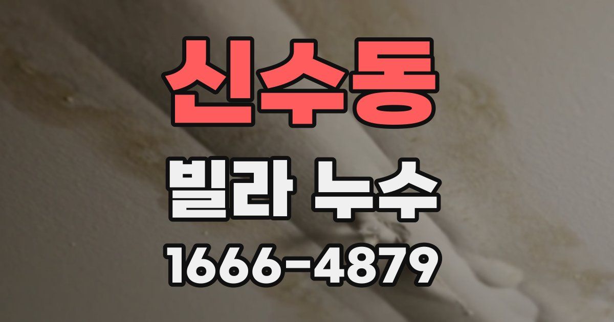 신수동 빌라 누수