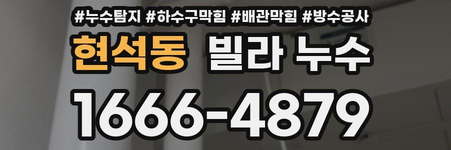 현석동 빌라 누수