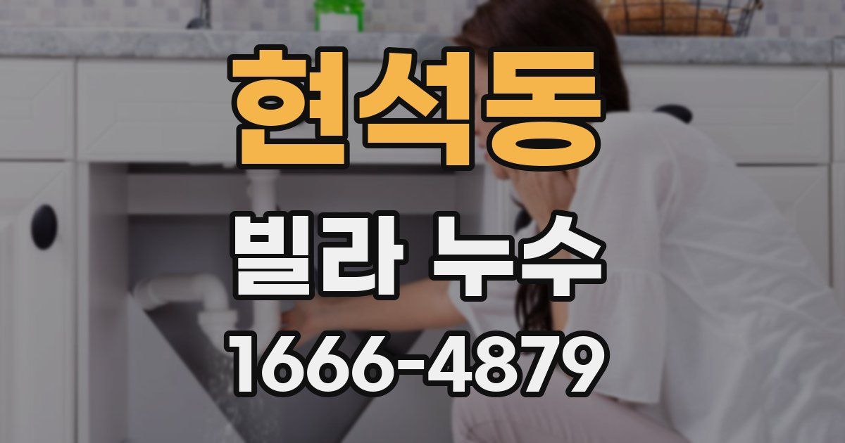 현석동 빌라 누수