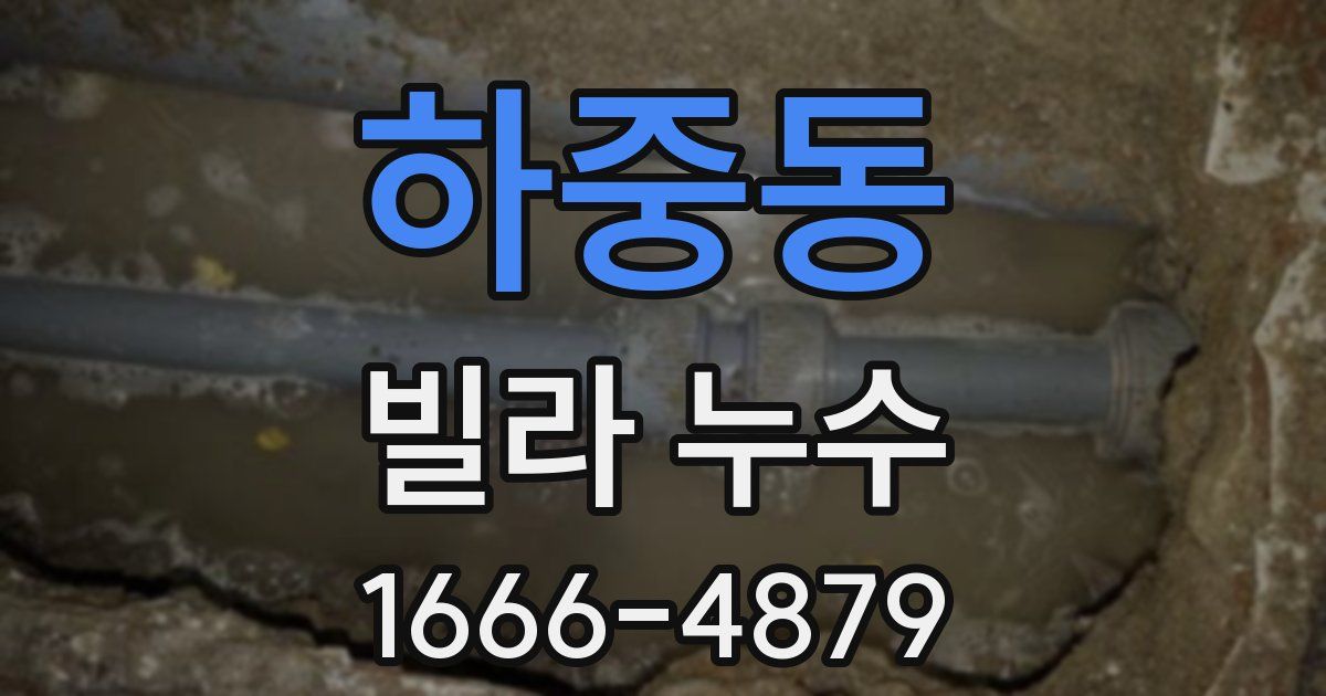 하중동 빌라 누수