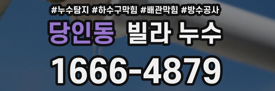 당인동 빌라 누수