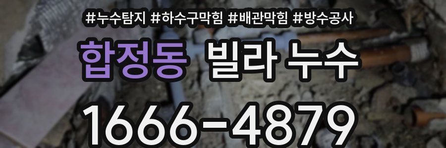 합정동 빌라 누수